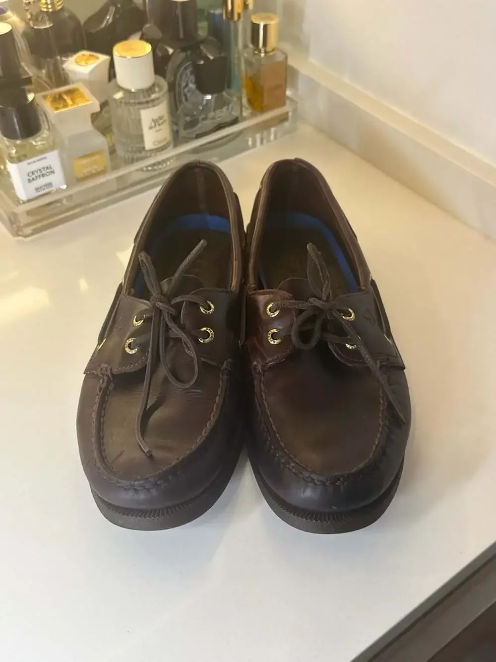 Sperry Men's Authentic Original 2-Eye Boat Shoe Amaretto Brown Leather